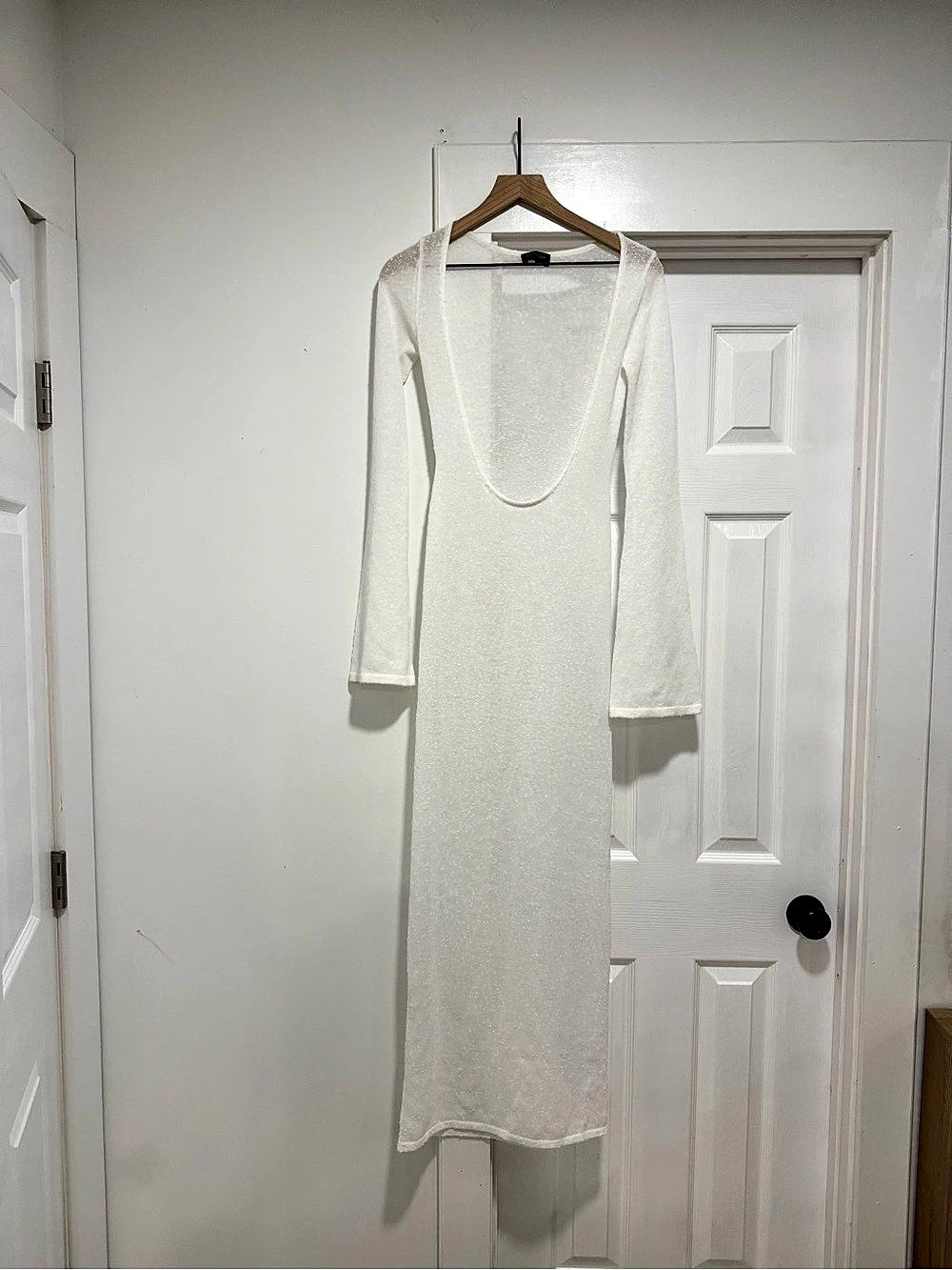 White Fox Long Sleeve Swimsuit Coverup